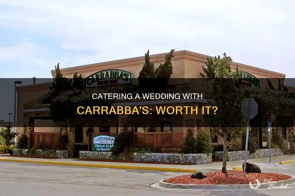 has anyone catered a wedding with carrabas
