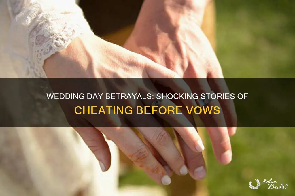 has anyone cheated on their wedding day