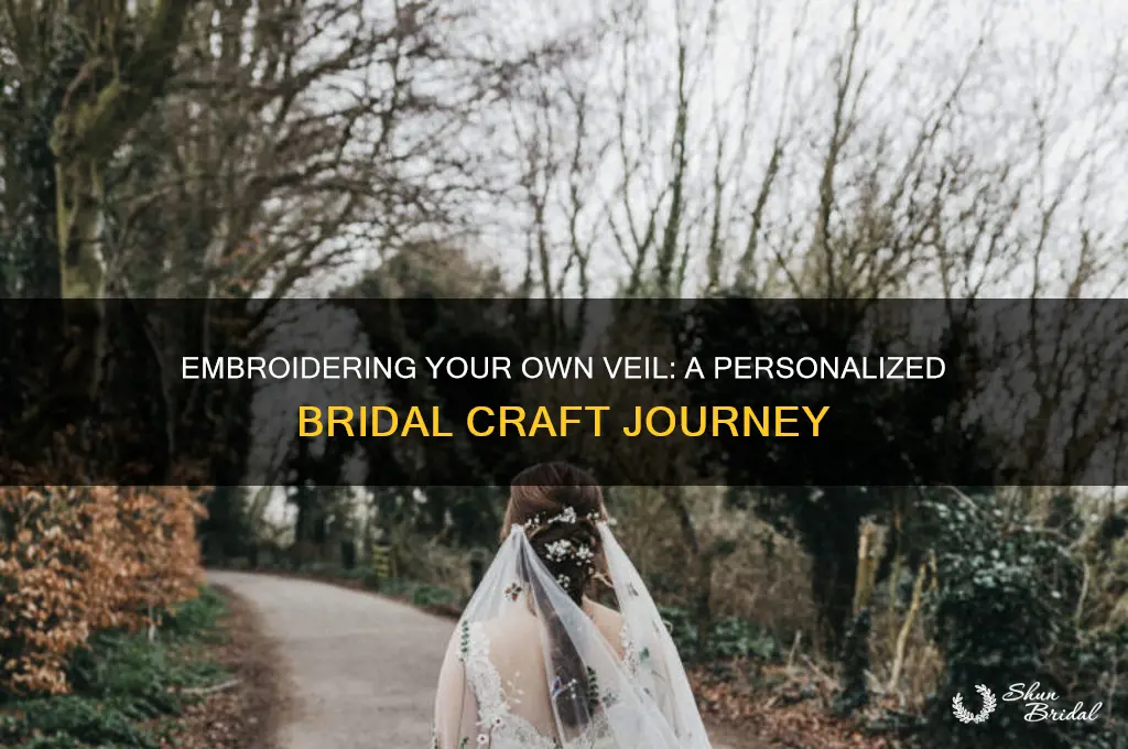has anyone embroidered their own veil