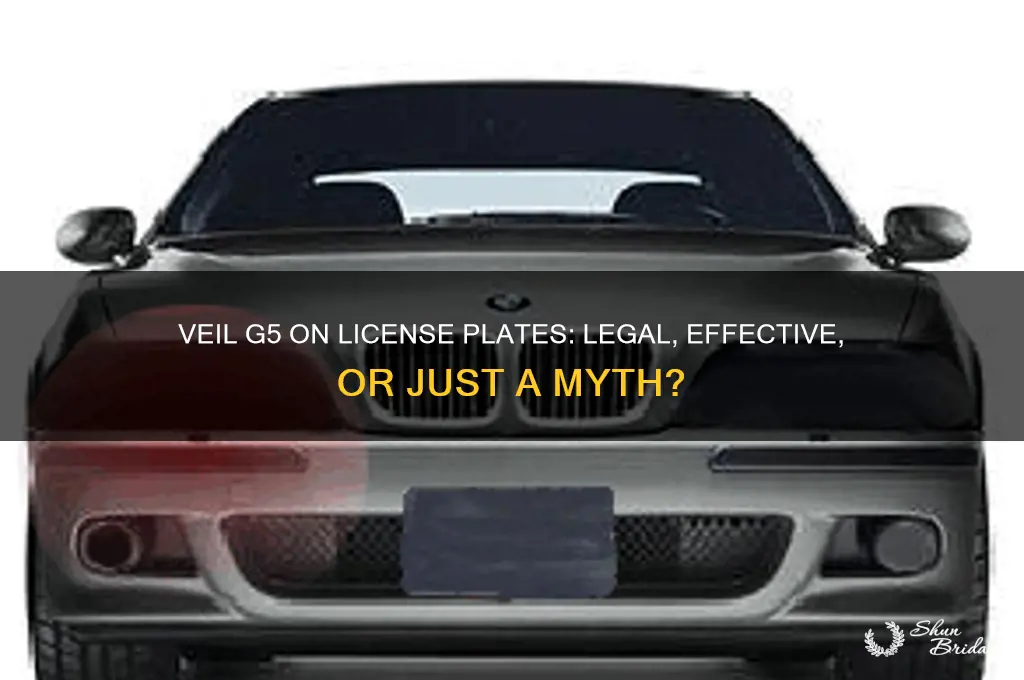 has anyone ever put veil g5 on there license plate