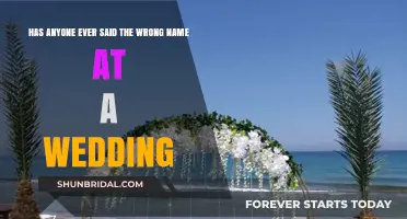 Wedding Whoopsies: Wrong Names at the Altar