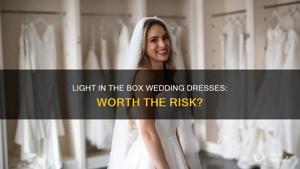 has anyone purchased a light in the box wedding dress