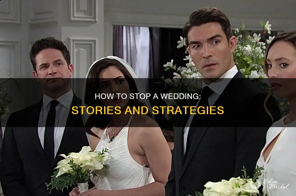 has anyone tried to stop a wedding