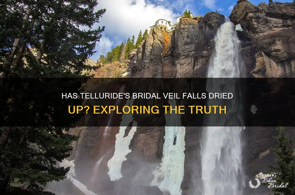 has bridal veil falls in telluride gone dry