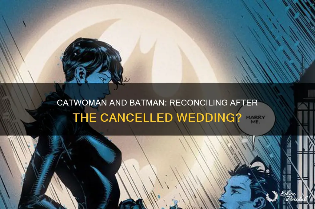 has catwoman seen batman since the cancelled wedding