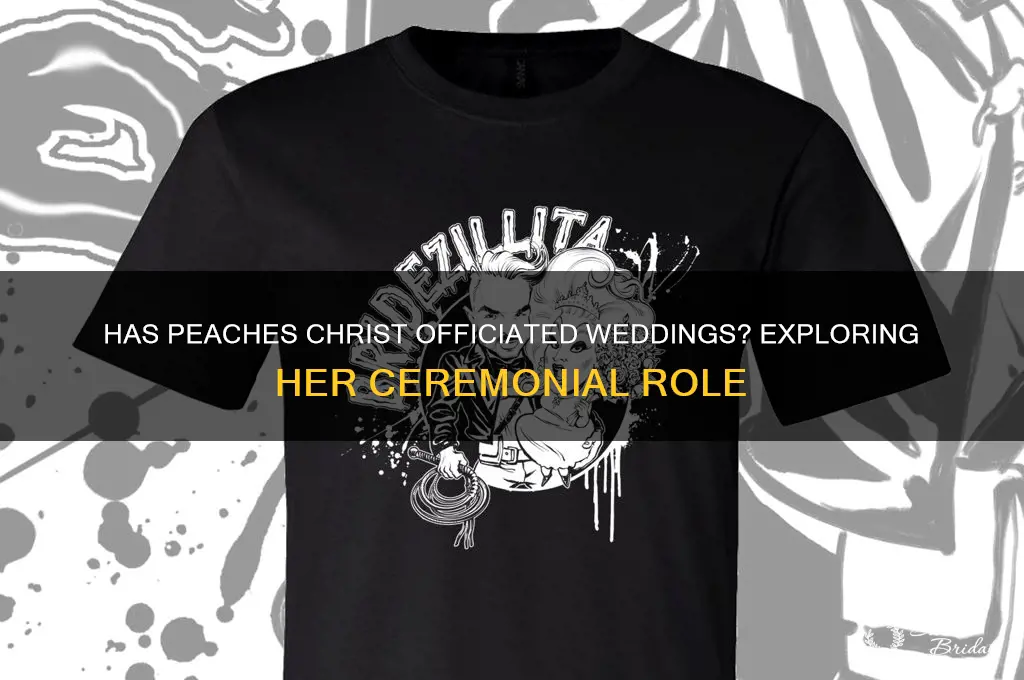 has peaches christ officiated at any weddings
