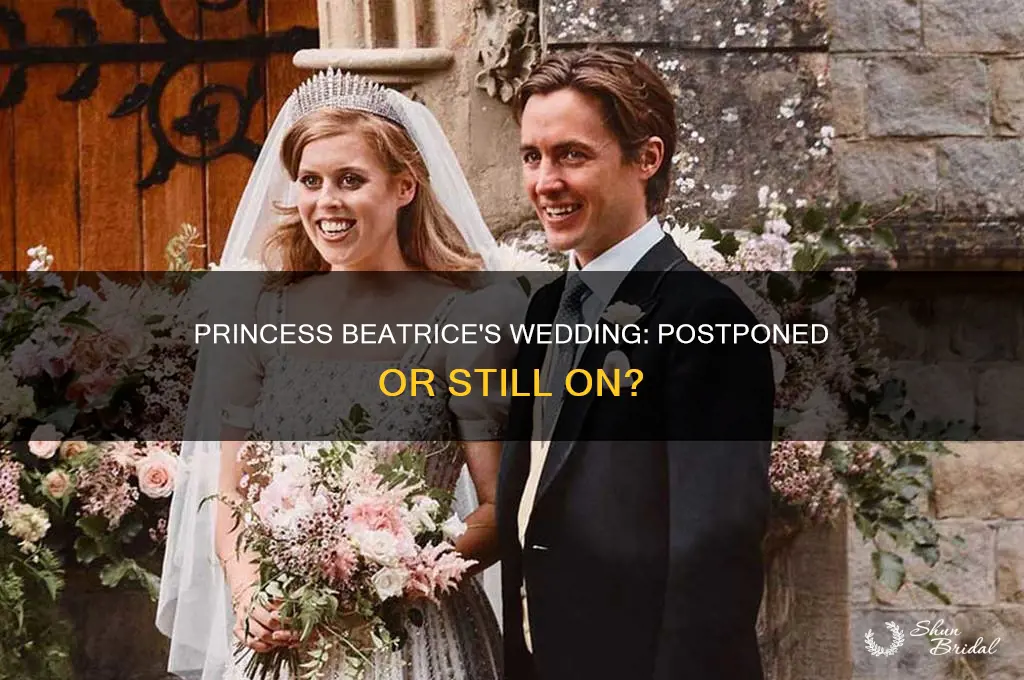has princess beatrice postpone her wedding