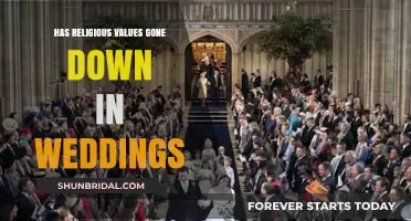 The Evolution of Weddings: Religious Values Recede