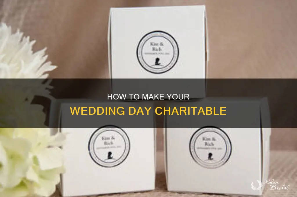 have a charity at your wedding