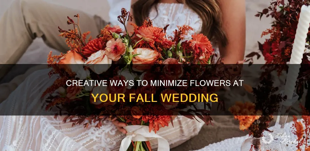 have a fsll wedding with minimal flowers
