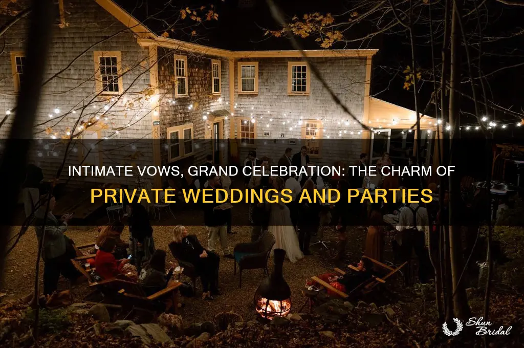 have a private wedding ceremony and then a party
