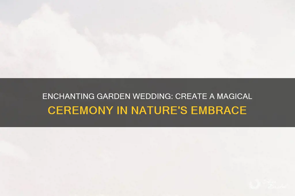 have a wedding ceremony in a garden
