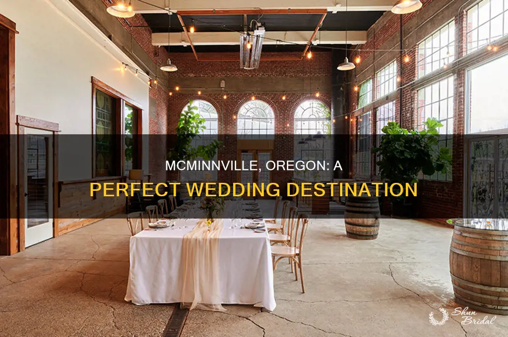 have a wedding in mcminniville or