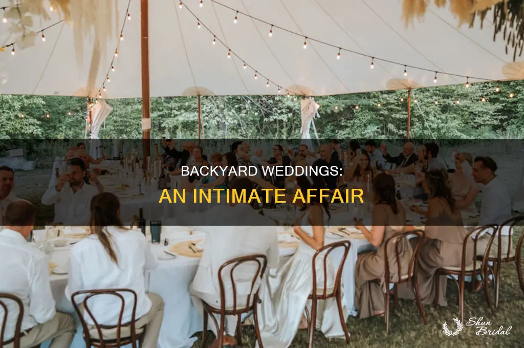 have a wedding in someones backyad