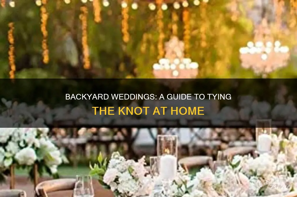 have a wedding in your backyard