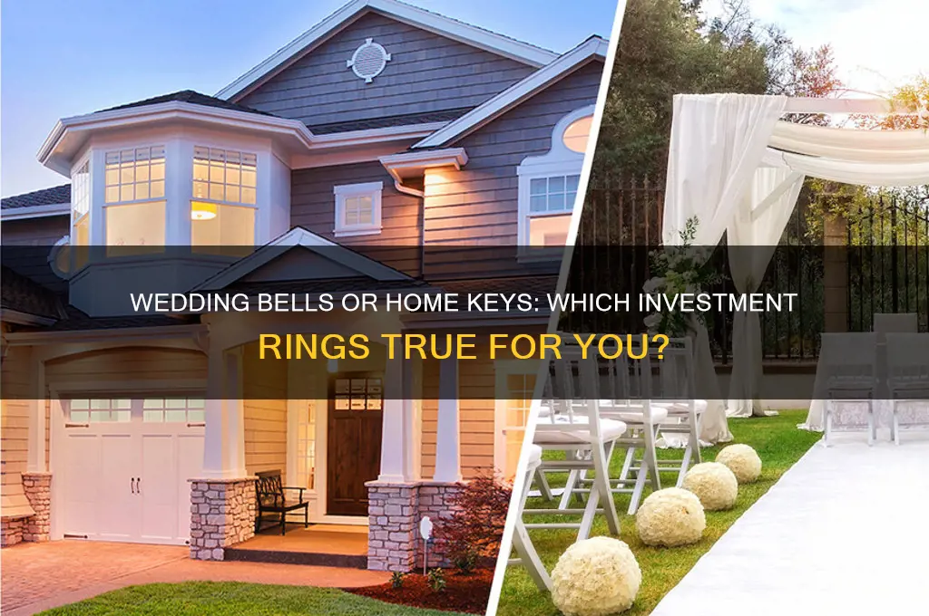 have a wedding or buy a house