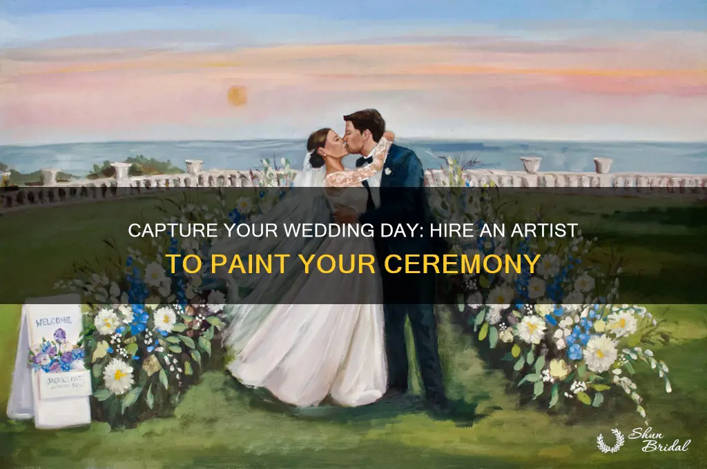 have an artist paint wedding ceremony