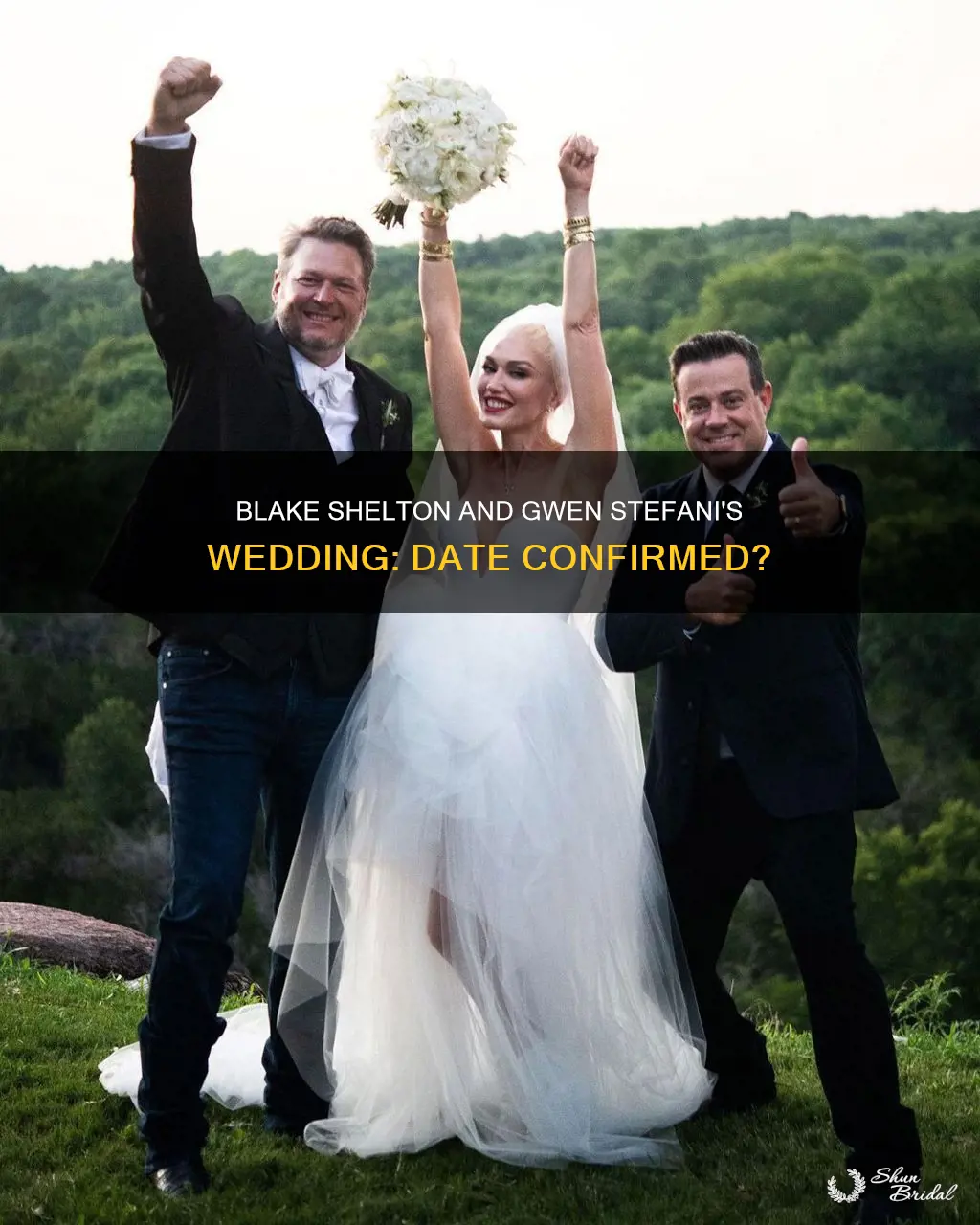 have blake shelton and gwen stefani set a wedding date