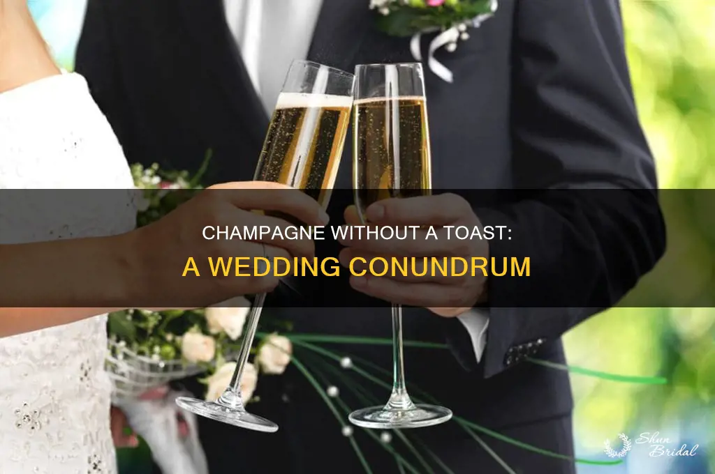 have champagne at a wedding and no toast
