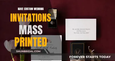 Custom Wedding Invitations: Mass Printing for Your Big Day