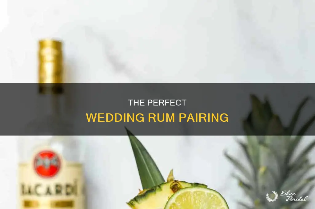 have dakr and white rum at wedding