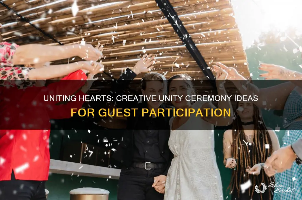 have guests participate in unity ceremony wedding