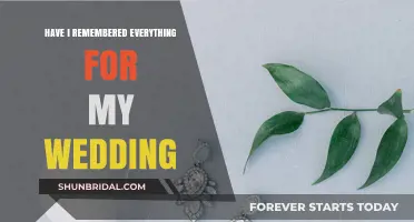 The Ultimate Wedding Day Checklist: Have I Forgotten Anything?