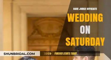 Can a Judge Officiate Your Saturday Wedding? Legal Insights