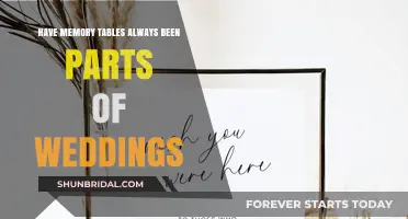 Memory Tables: A Wedding Tradition?