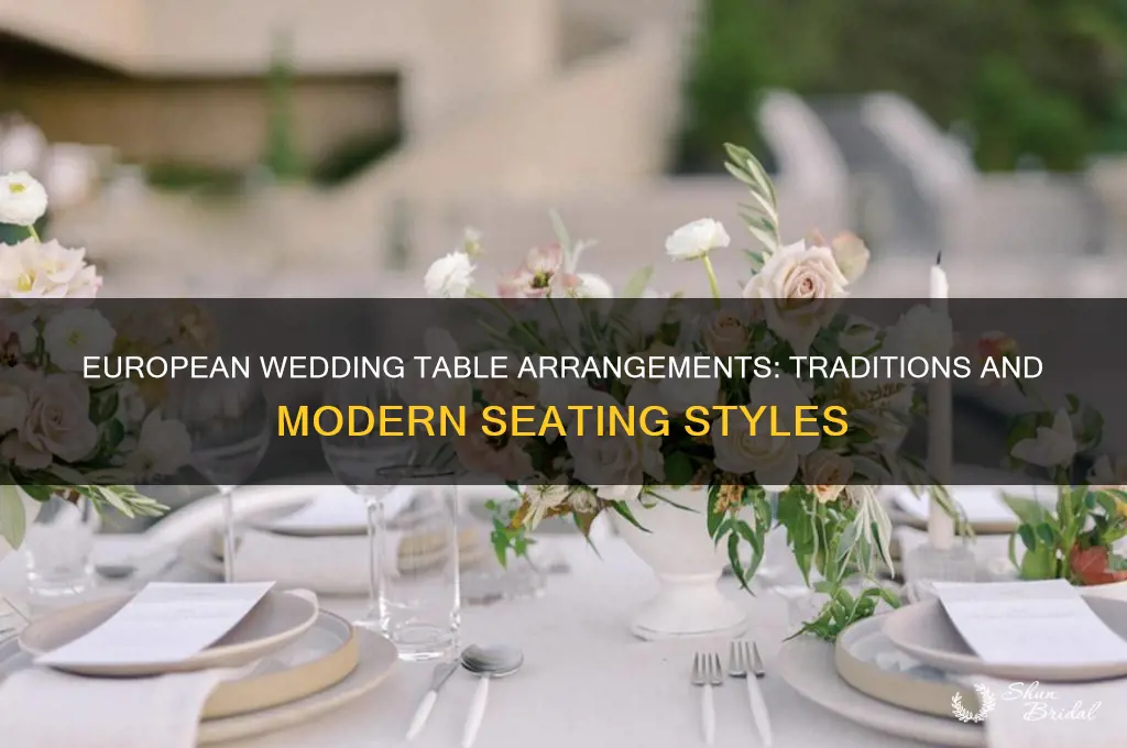have people sitting at tables for wedding in europe