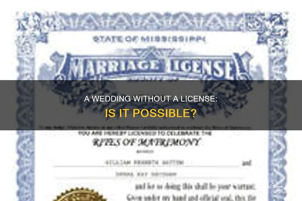 have wedding without license
