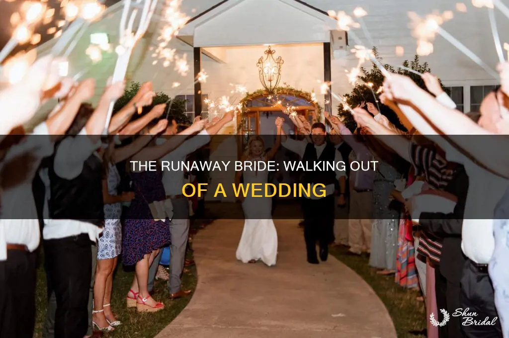 have you ever walked out of wedding