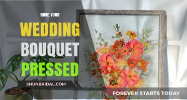 Preserve Your Wedding Bouquet, Press and Frame It
