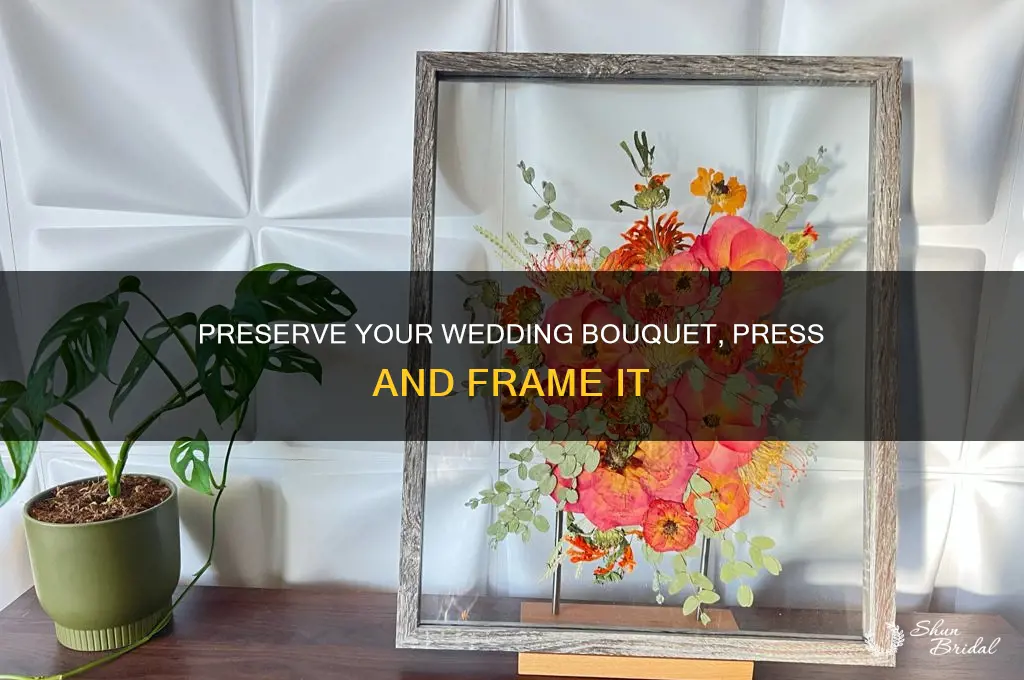 have your wedding bouquet pressed
