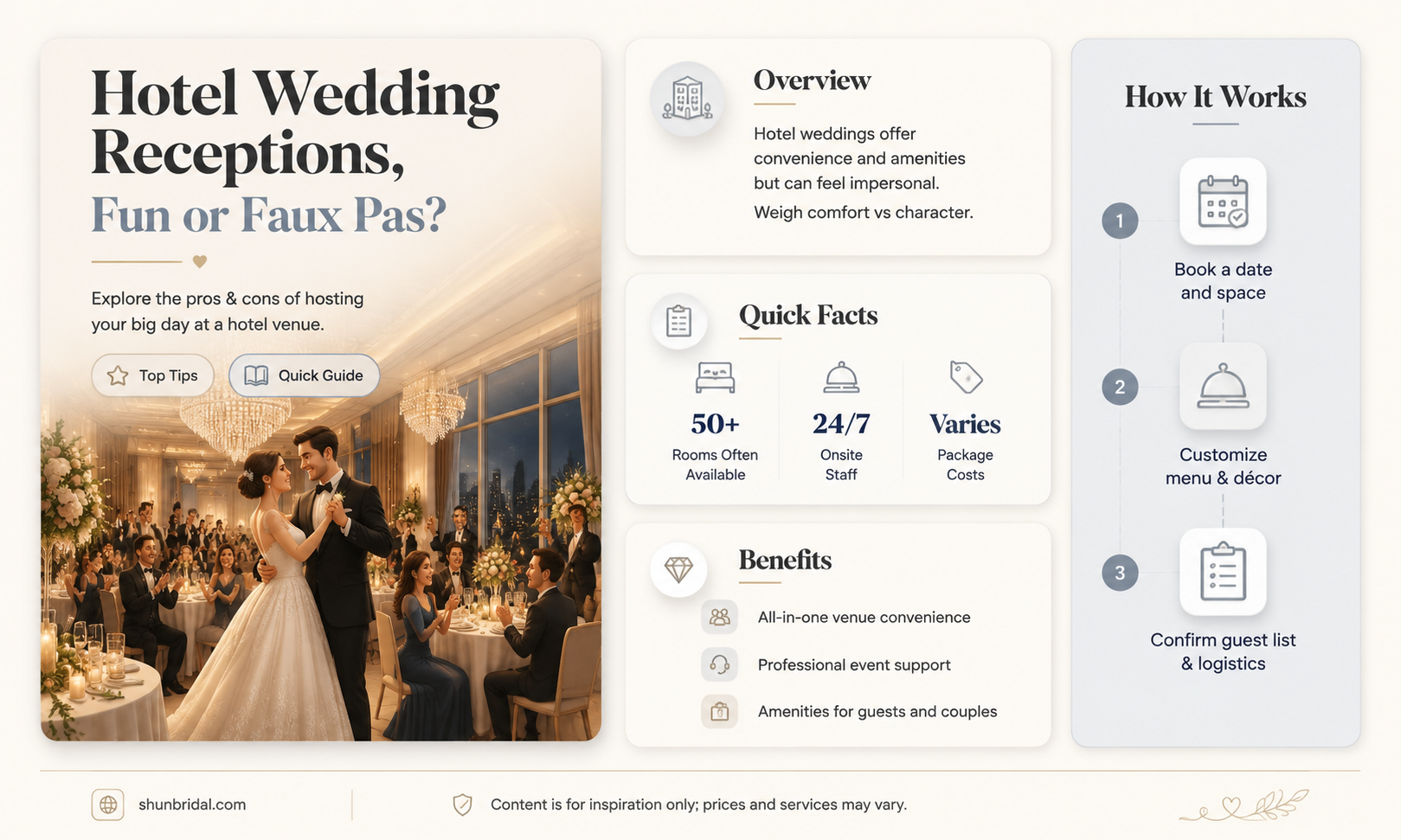 are hotel wedding receptions fun