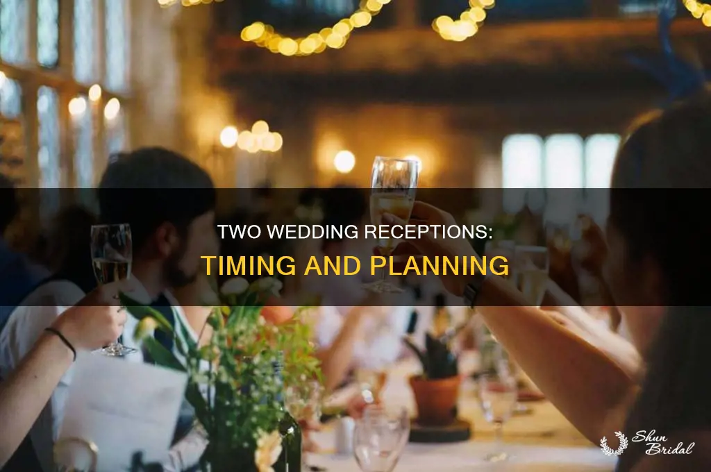 how 2 wedding reseption immediately after wedding a bit later