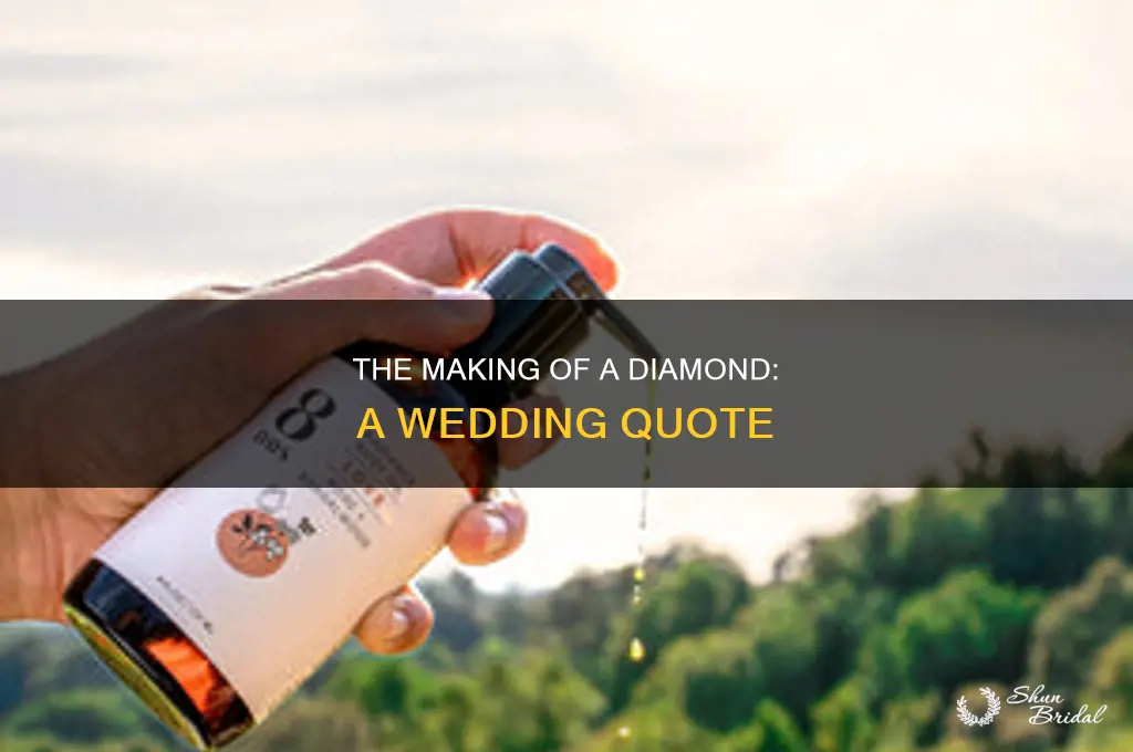 how a diamond is made quote for wedding