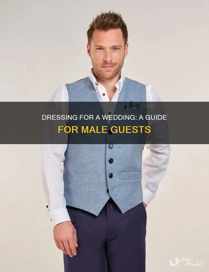 how a male guest should dress wedding