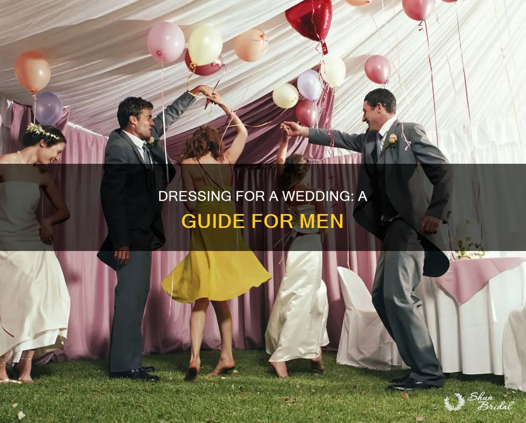 how a man should dress for a wedding