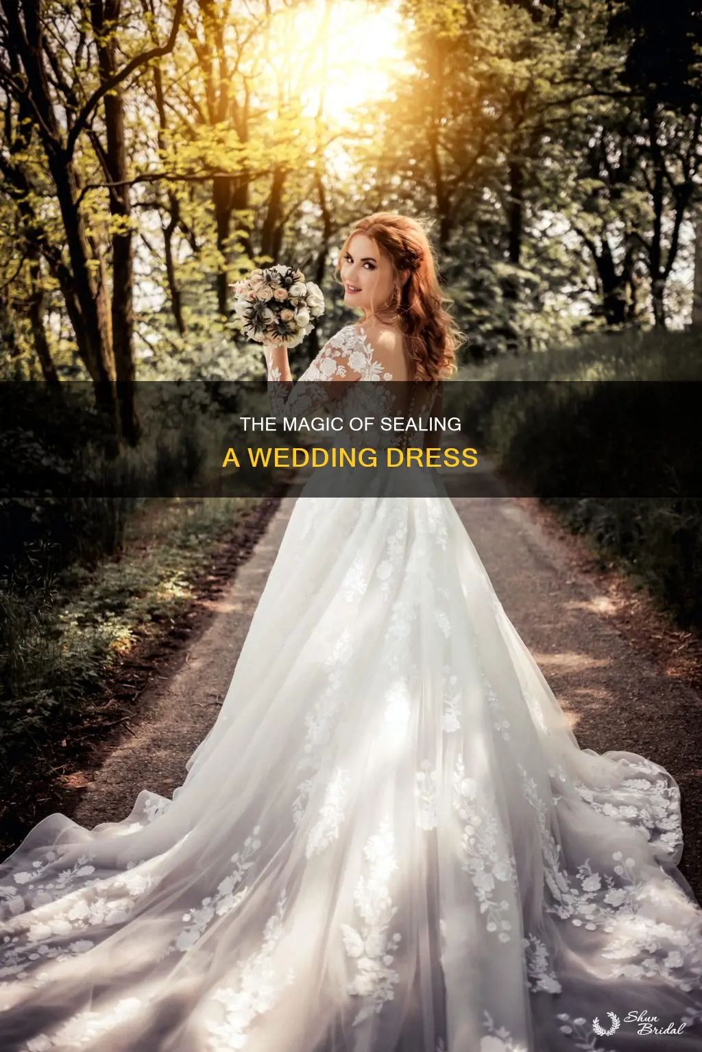 how a wedding dress is sealed