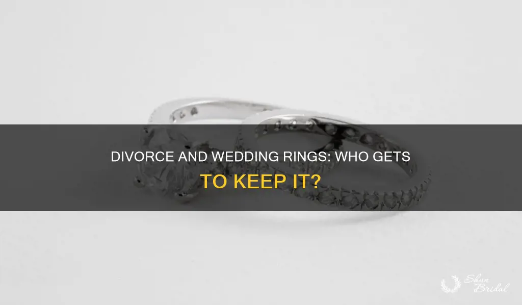 how a wedding ring is handled in divorce