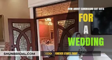 Creative Cardboard Cutouts: Unique Wedding Photo Fun