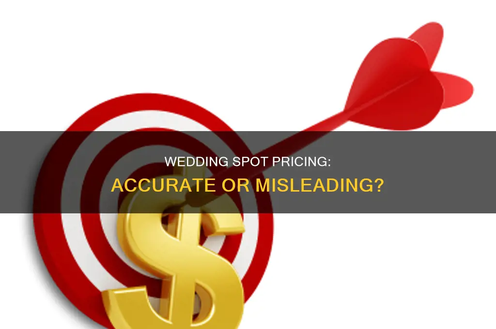 how accurate is wedding spot pricing