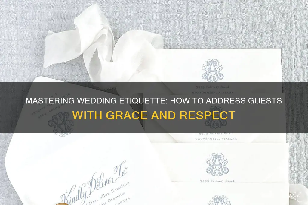 how address people in wedding