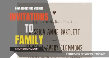 Addressing Wedding Invitations: Etiquette for Family Names