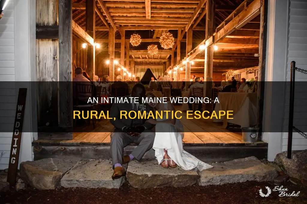 how an intimate wedding in rural maine