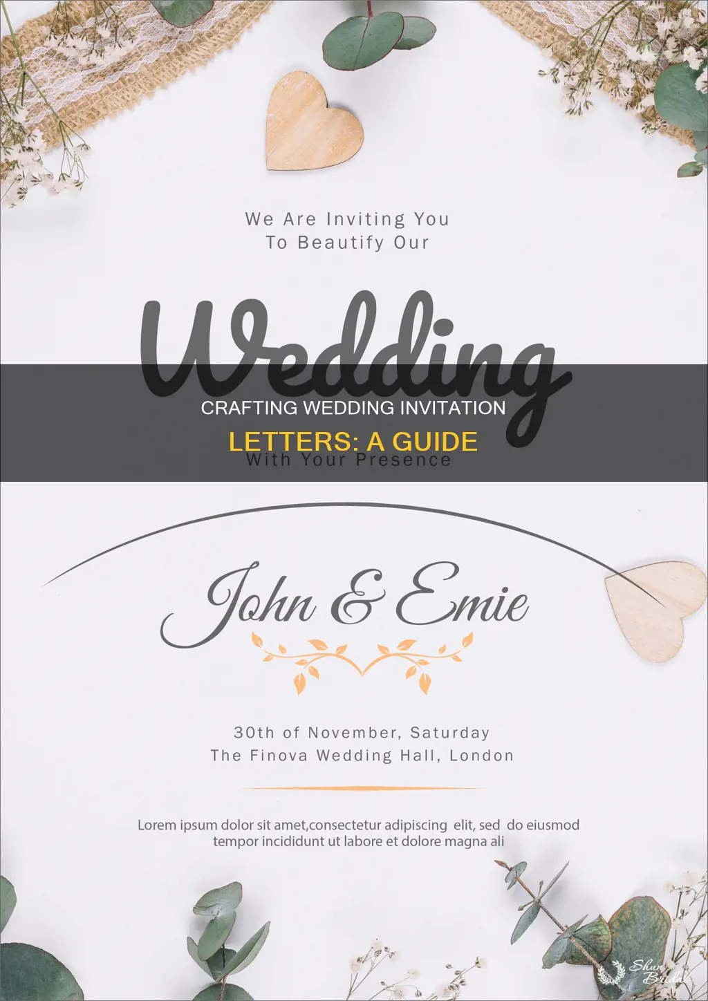 how an wedding invitation goes in a letter