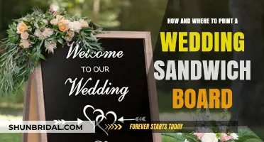 Printing a Wedding Sandwich Board: Where and How?