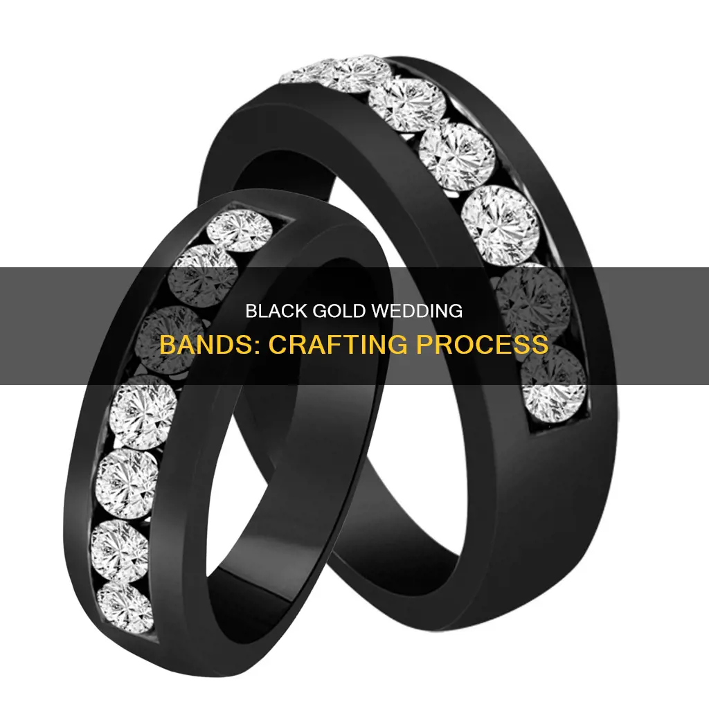 how are black gold wedding band made