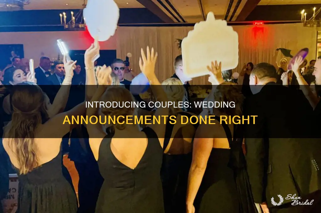 how are couple introduced at wedding
